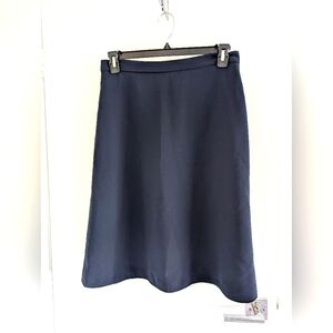 Elegant Navy A-Line Skirt